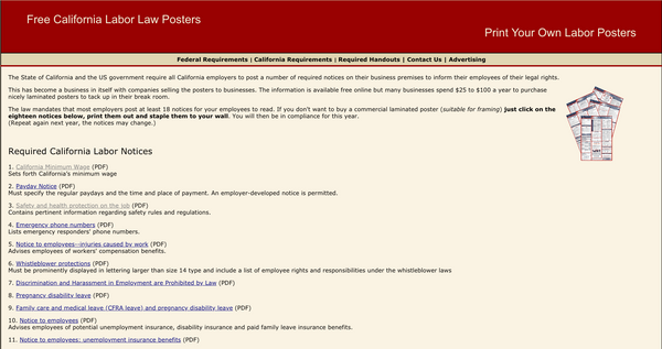How To Get Free Labor Law Posters